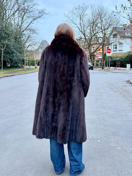 Brown Mink Fur Coat – 2X-4X