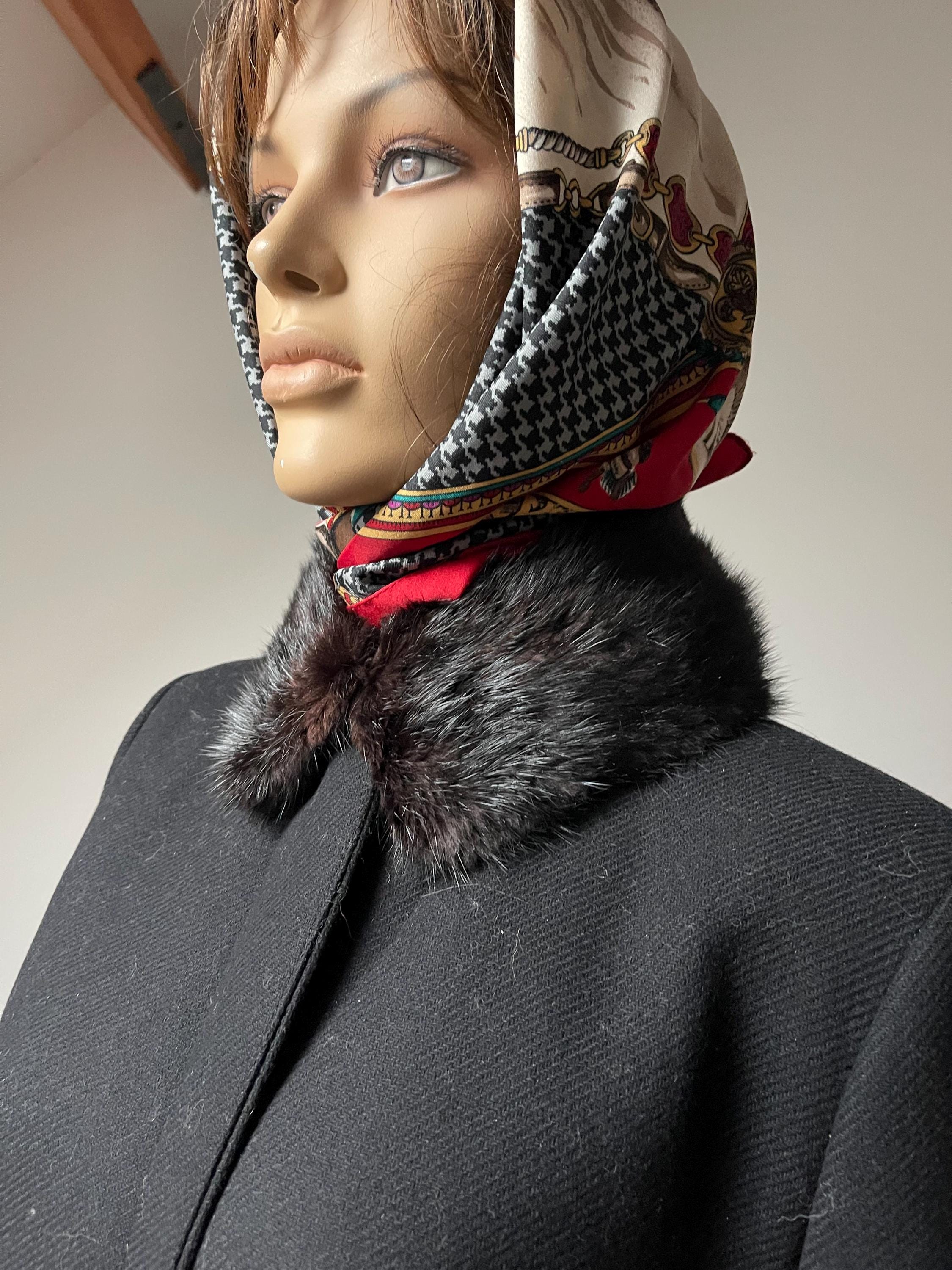 Brown Mink Fur Collar
