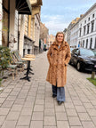 Golgen Mink Fur Coat with buttons - M