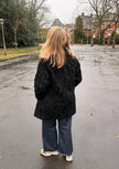 Black Lamb Fur Jacket – S