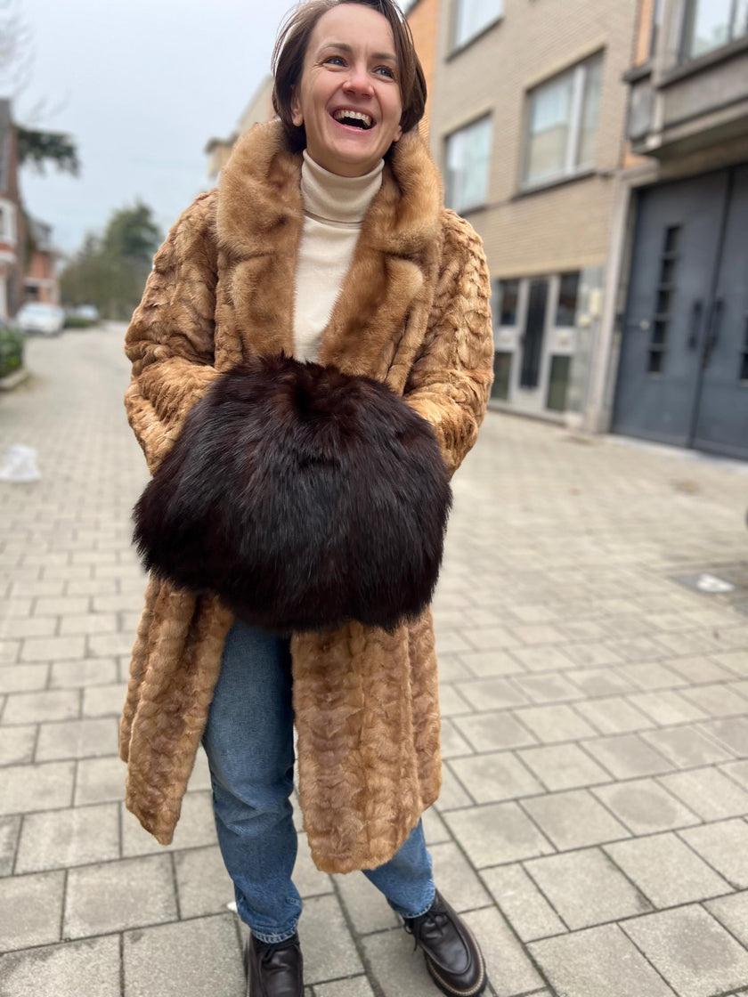 Brown Fur Muff