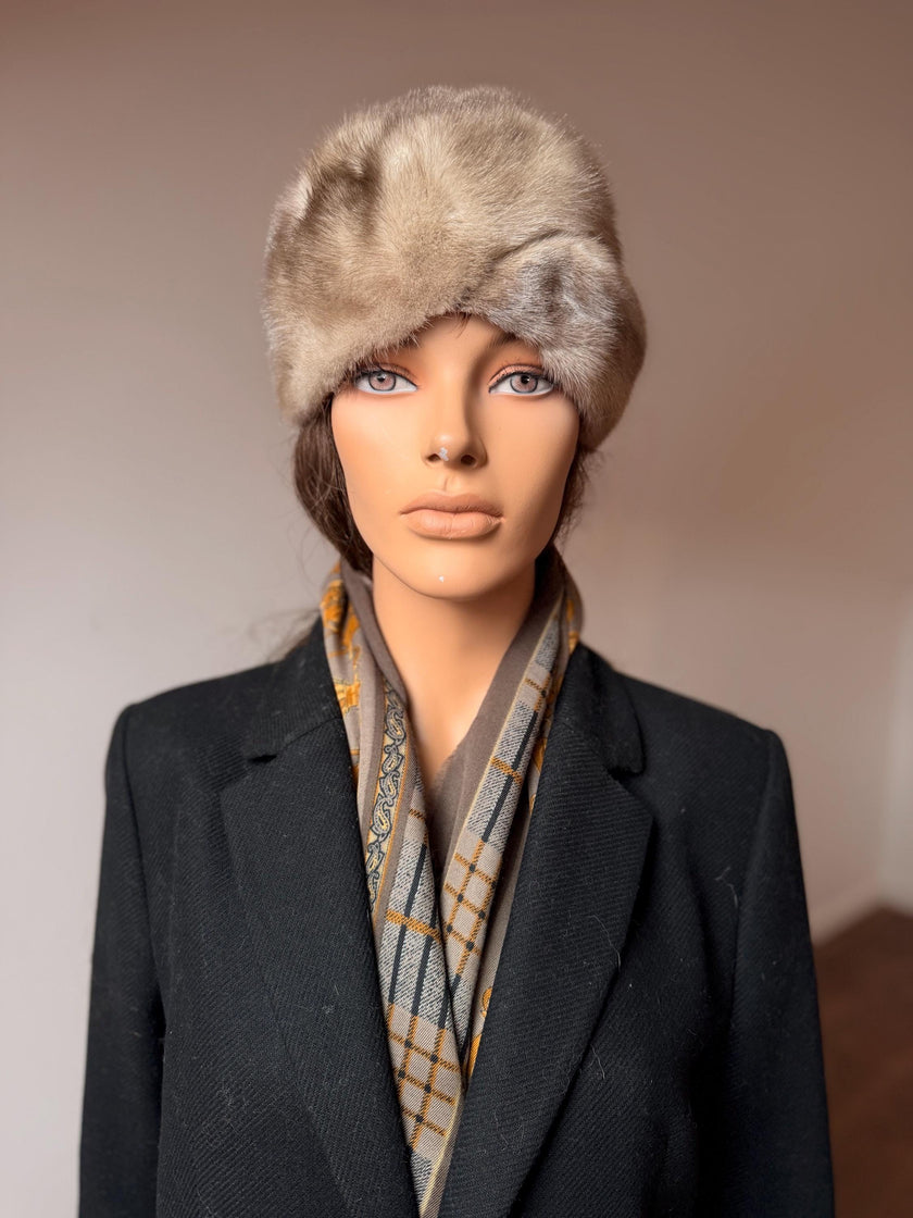 Sapphire Mink Fur Hat