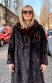 Brown Mink Fur Coat – M-XL