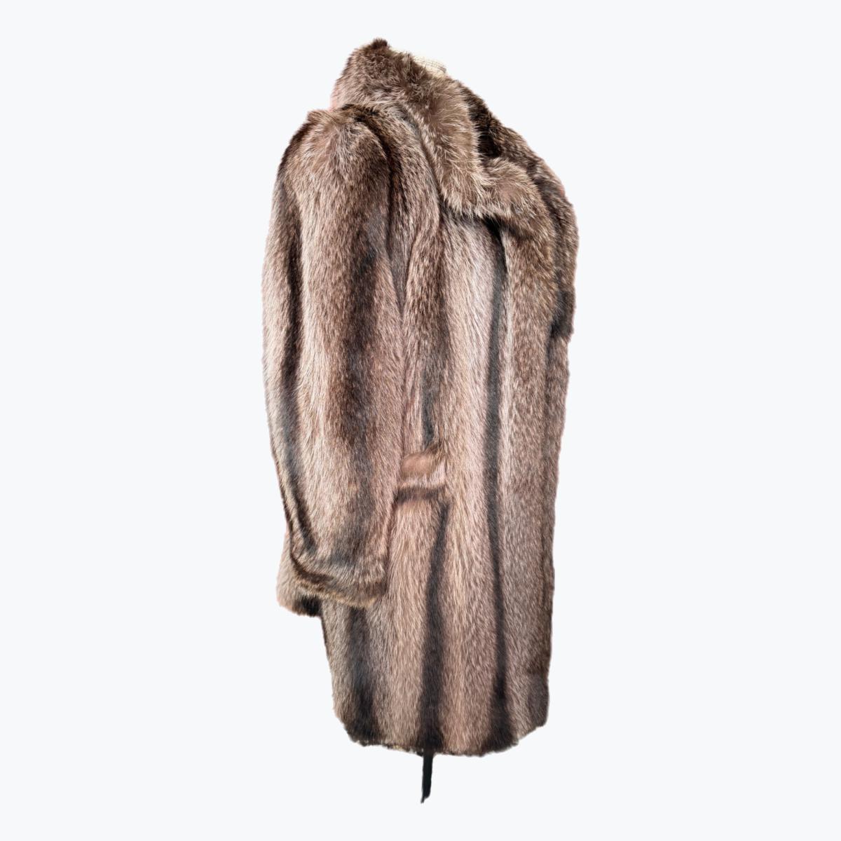 Long Raccoon Fur Coat -  L-2X