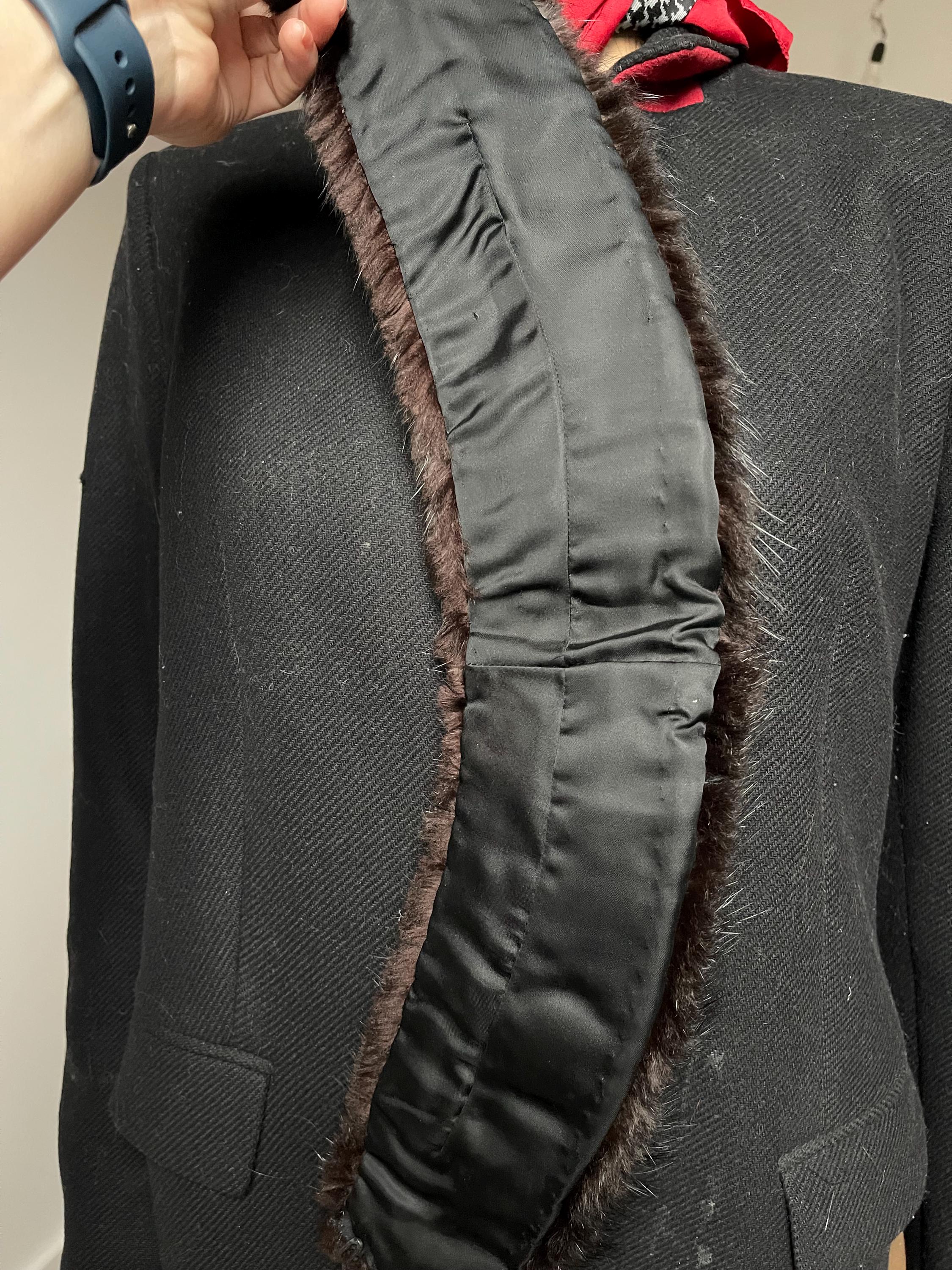 Brown Mink Fur Collar