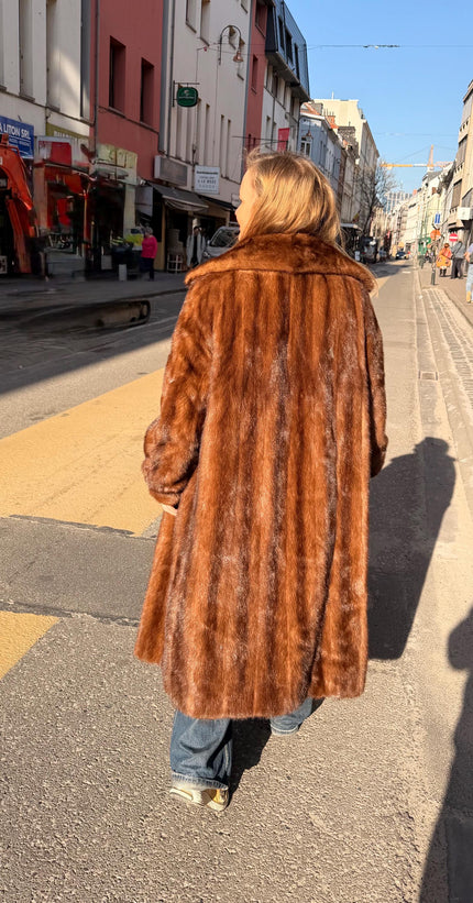 Golgen Mink Fur Coat - L-XL