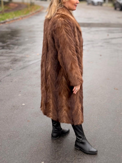 Golgen Mink Fur Coat - L-XL