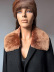 Mouton Beige Fur Collar