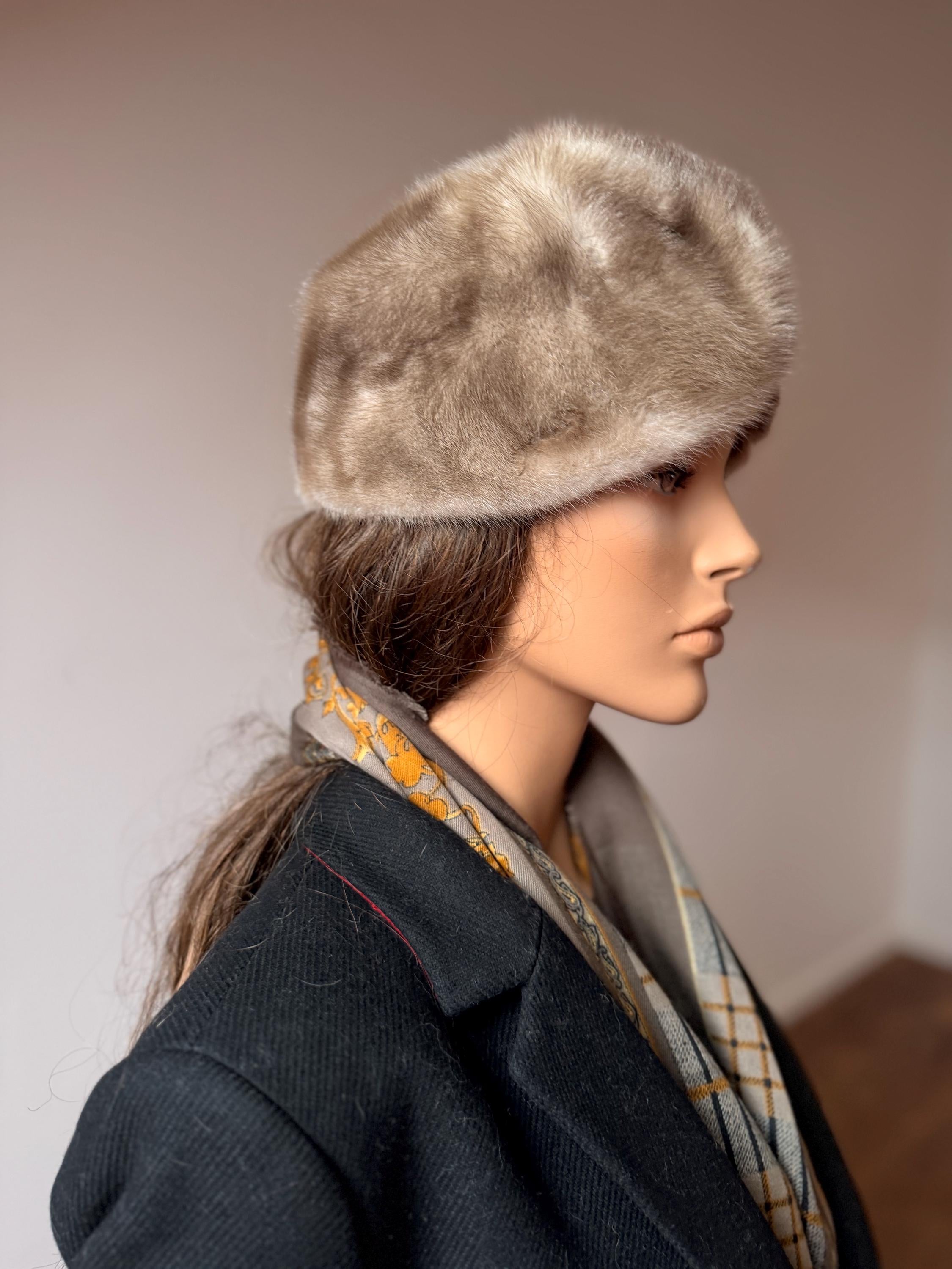 Sapphire Mink Fur Hat