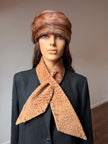 Brown Muskrat  Fur Hat