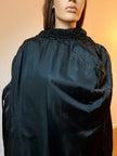 Black Lamb  Fur Coat  - M-L