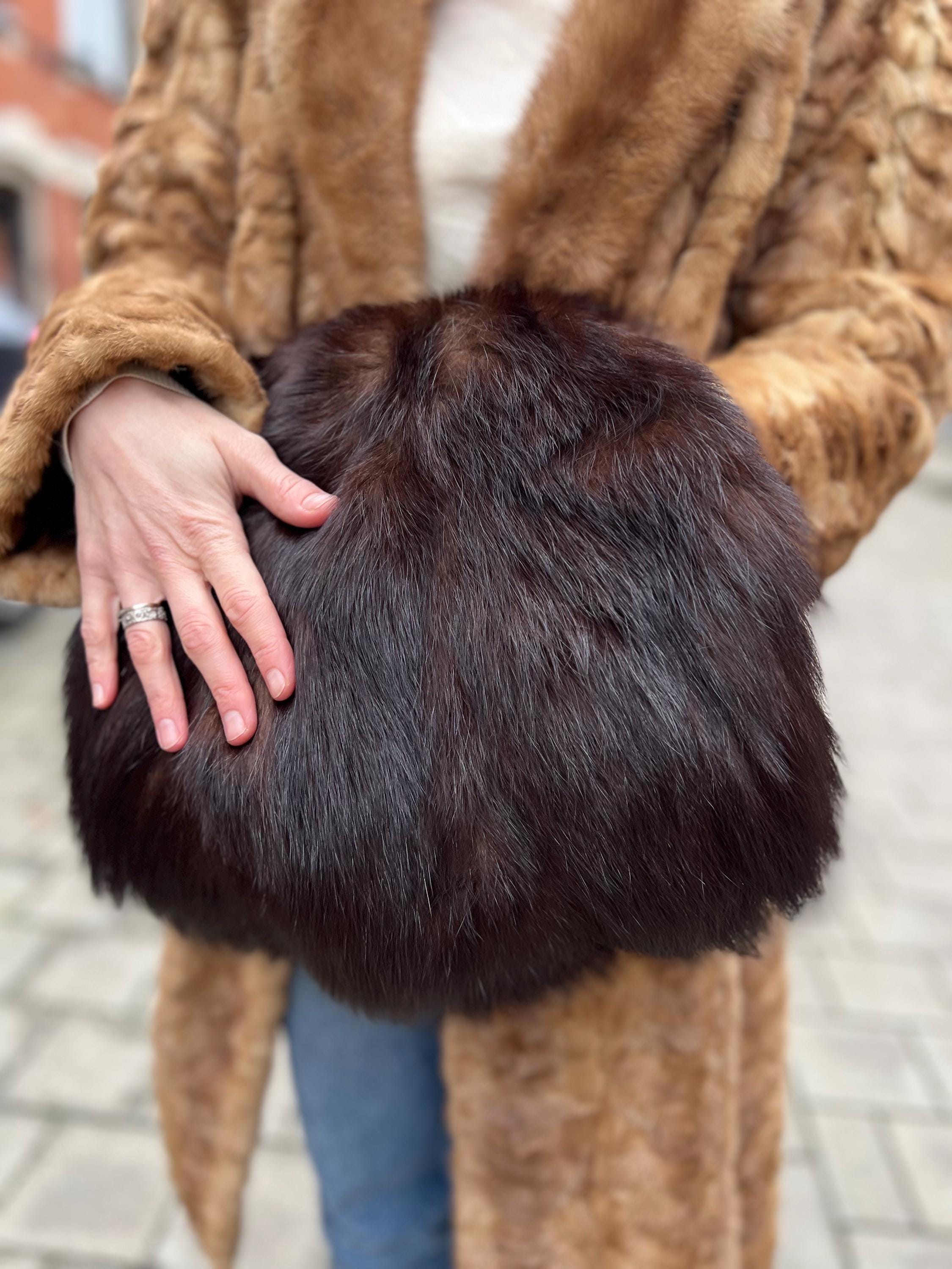 Brown Fur Muff
