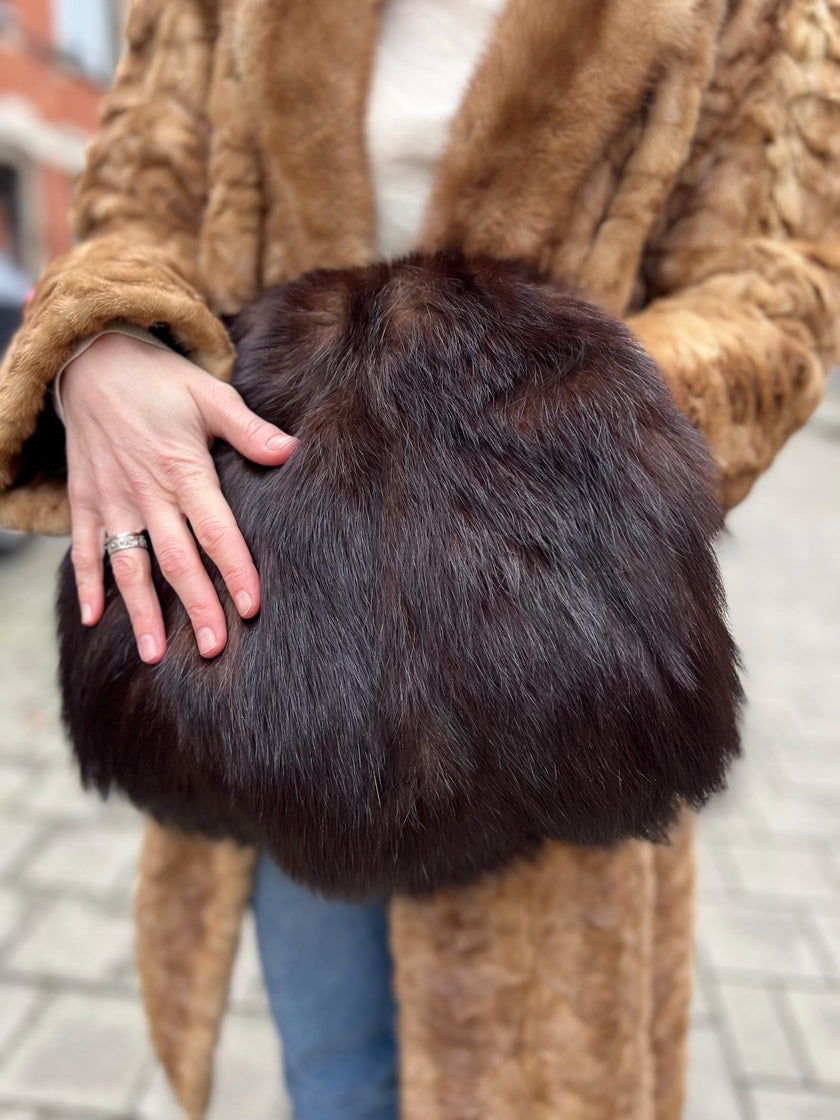 Brown Fur Muff