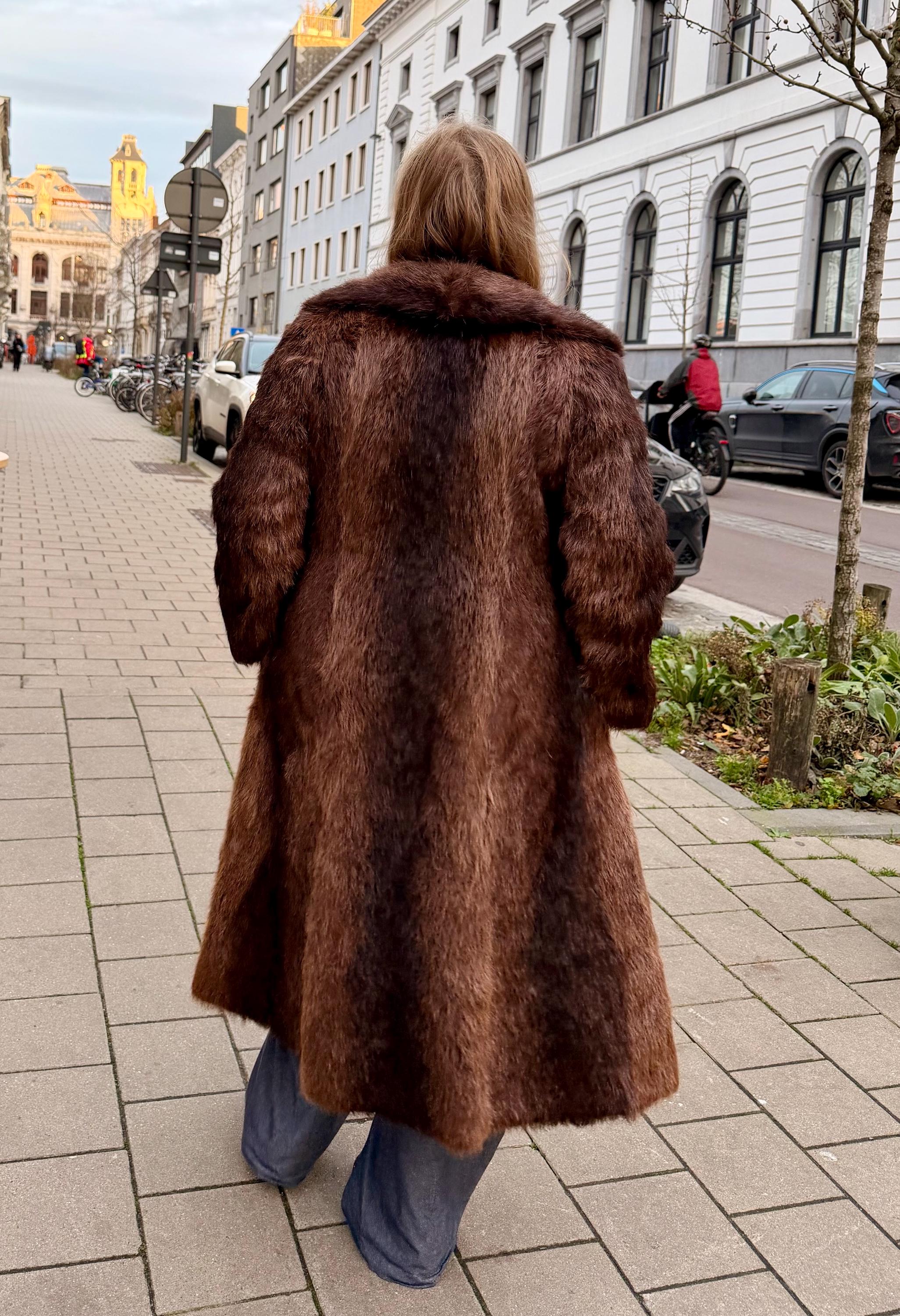 Beaver Fur Coat - S
