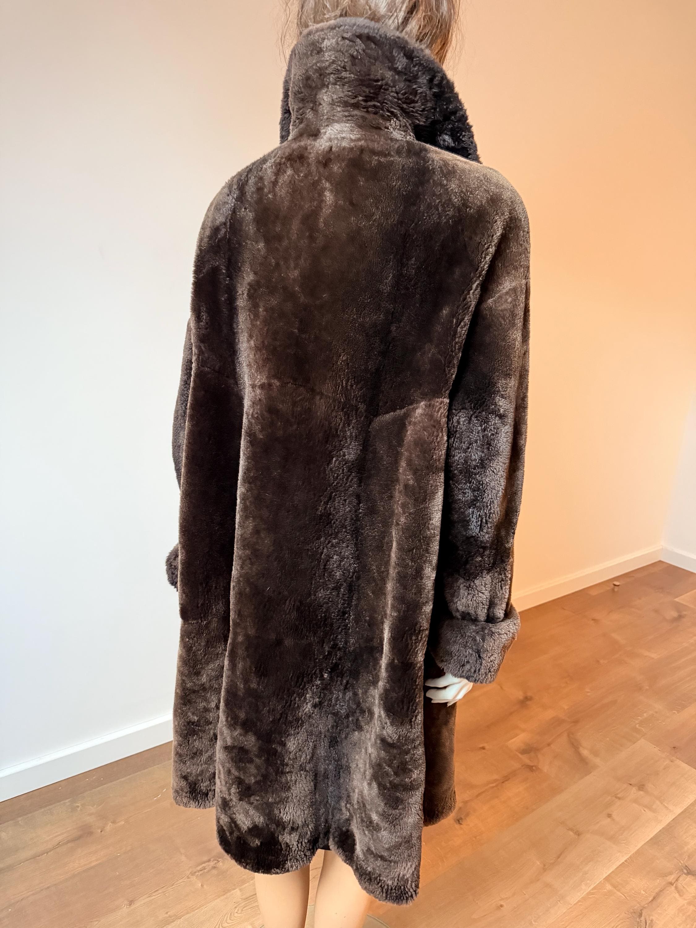 Sheared Beaver Fur Coat  - L-XL