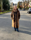 Long Beaver Fur Coat - L-XL