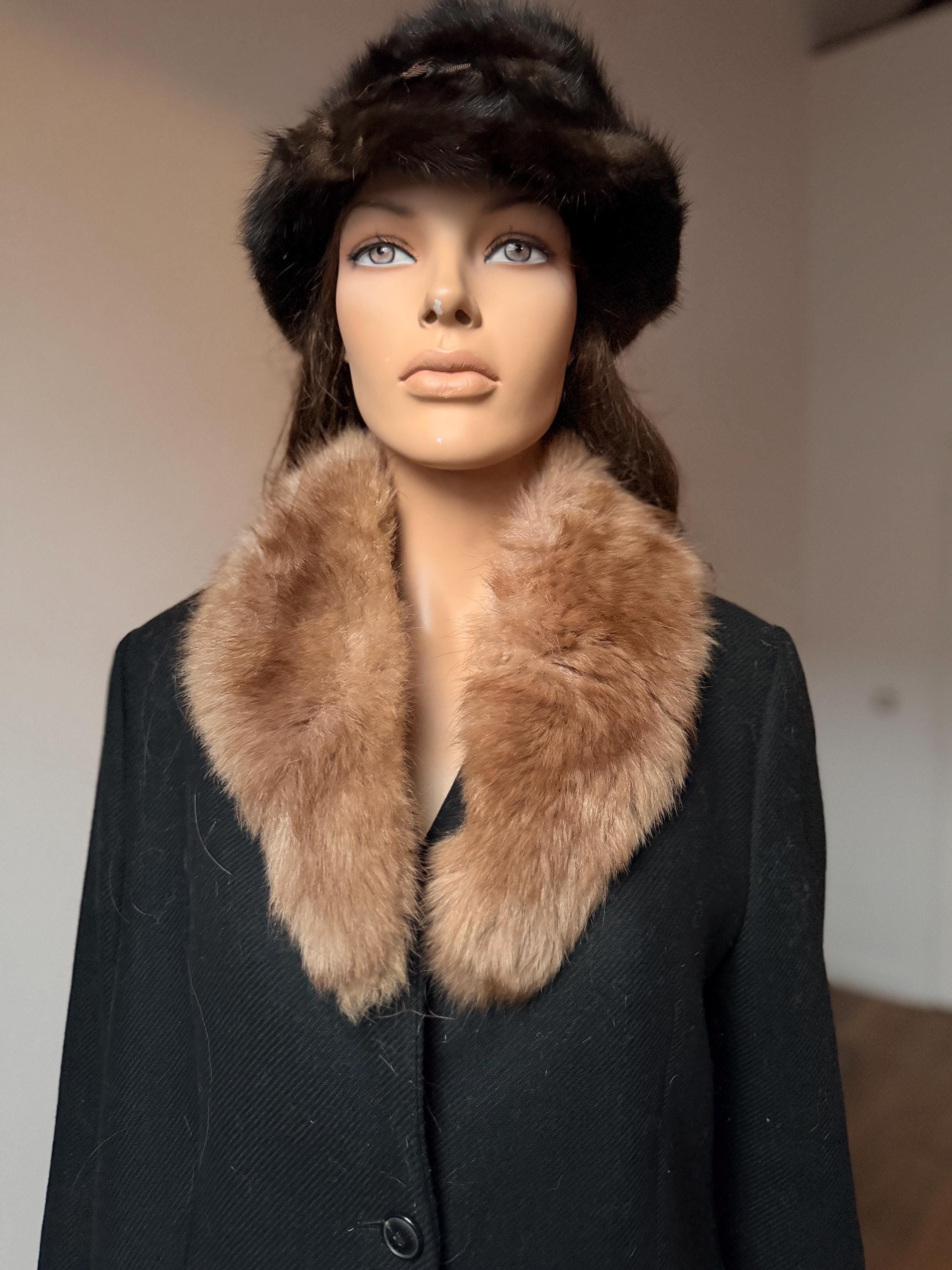 Beige Lamb Fur Collar