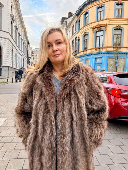 Raccoon Fur Jacket - M