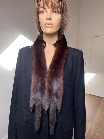 Brown Mink Fur Stole