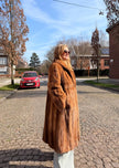Golden Mink Fur Coat – L-XL
