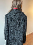 Black Lamb Fur Coat - XL - 2X