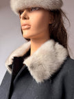 Sapphire Mink Fur Collar