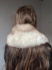 Beige Polar Fox Fur Collar