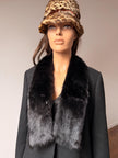 Black Mink Fur Scarf