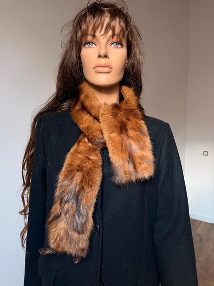 Beige Fur Scarf