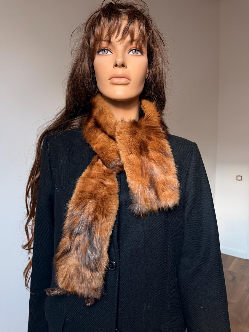 Beige Fur Scarf