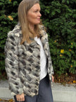 Grey Goat Fur Jacket - S