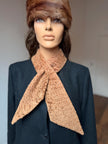 Beige Karakul Fur Scarf