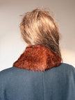 Brown Fur Collar