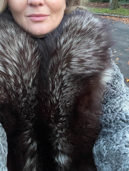 Silver Fox Fur Collar