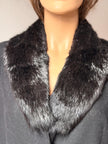 Black Beaver Fur Collar