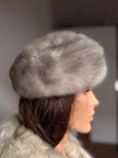 Elegant genuine mink fur winter hat size M