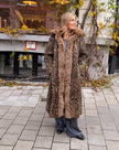 Long Fur Coat with Hood