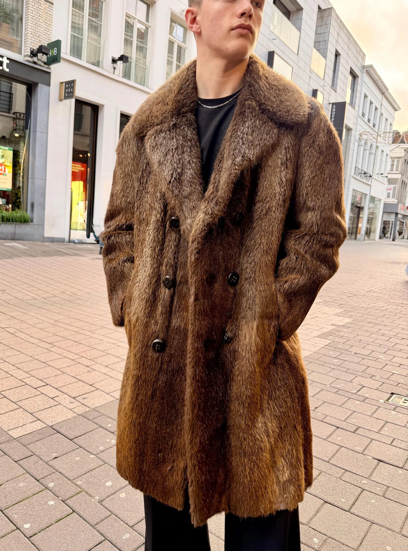 Beaver Men's Fur Coat