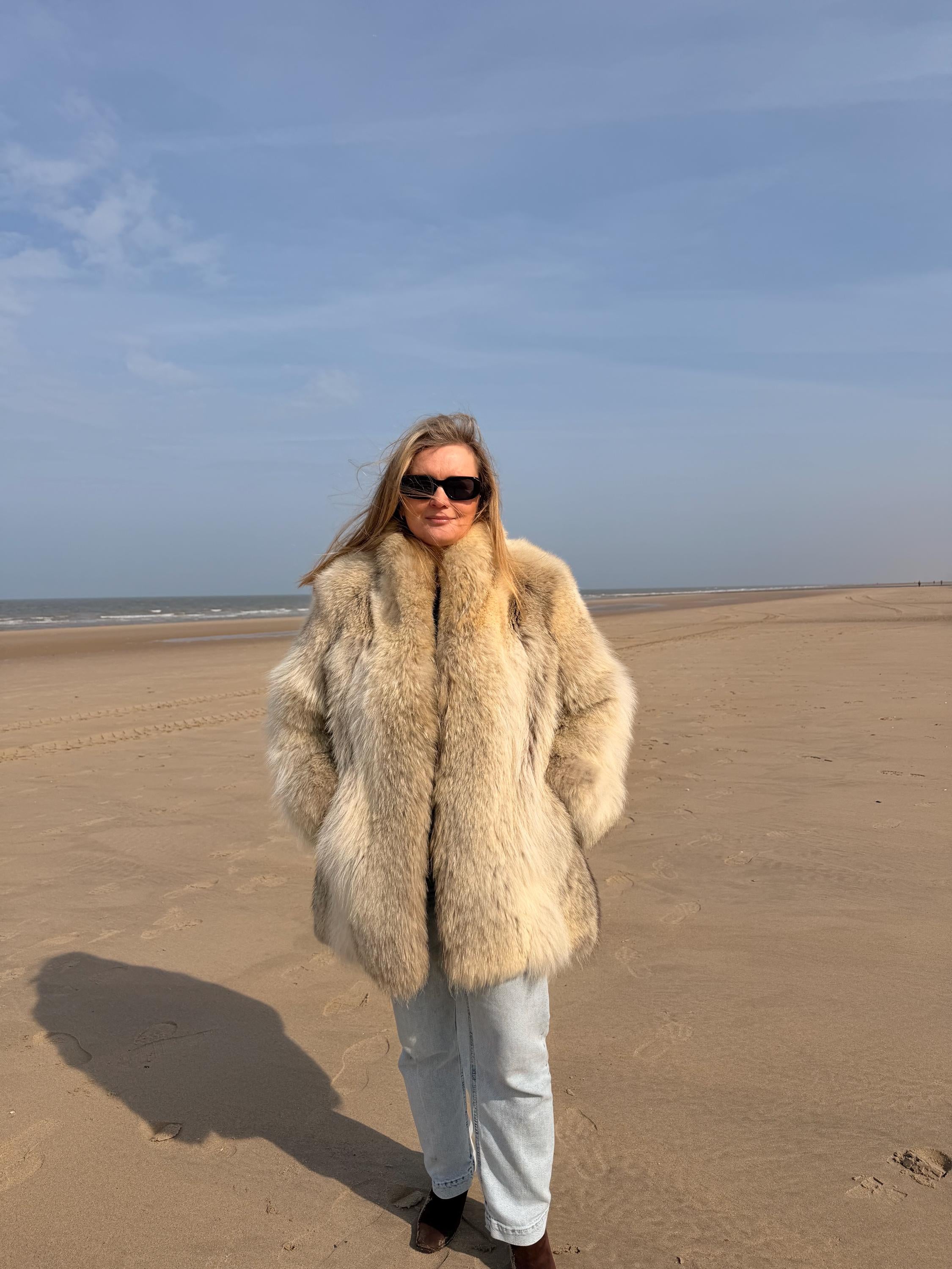 Coyote Fur Jacket - L