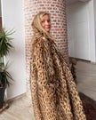 Leopard Print Fur Coat – L-XL