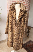 Leopard Print Fur Coat – L-XL
