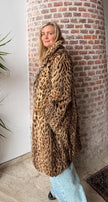 Leopard Print Fur Coat – L-XL