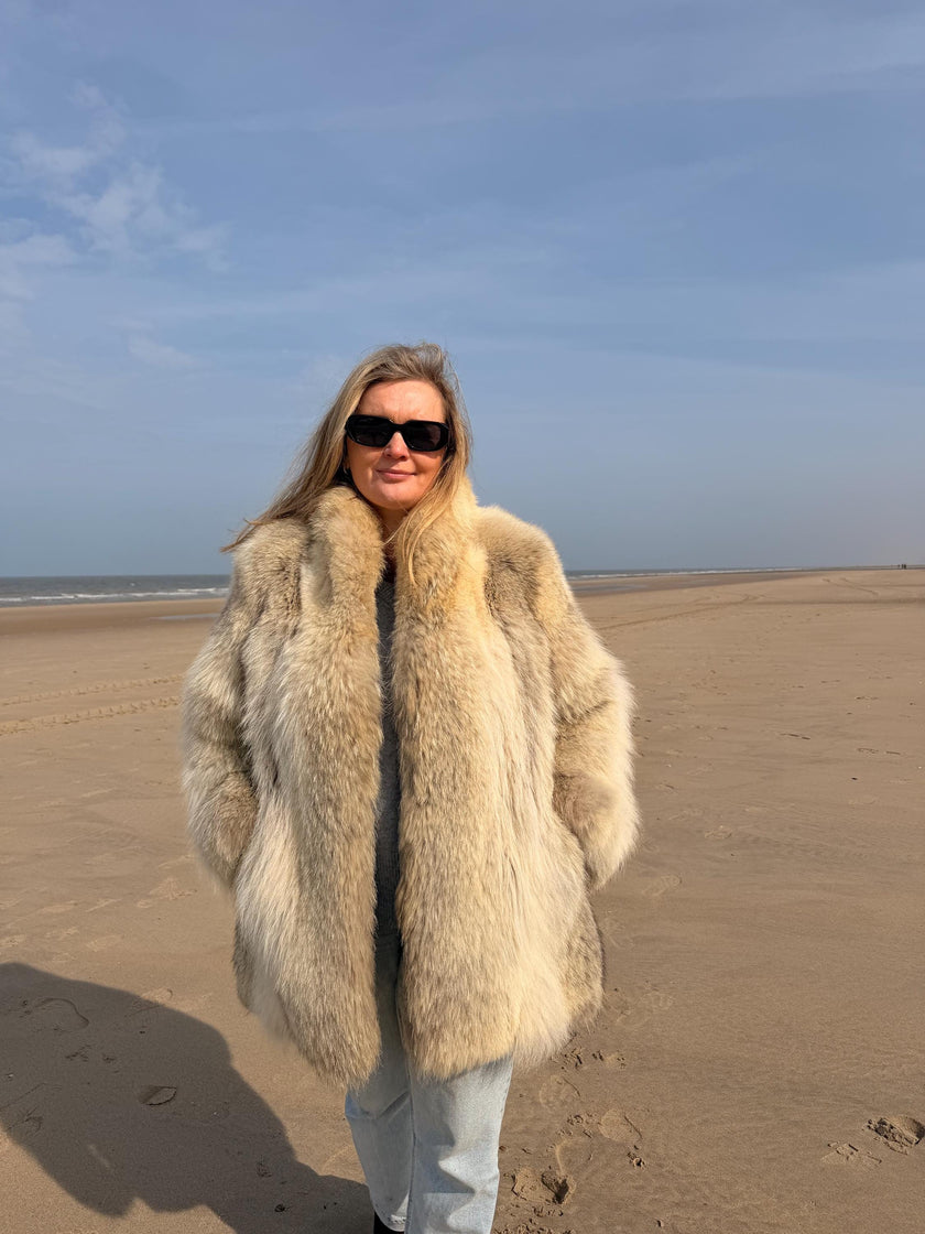 Coyote Fur Jacket - L