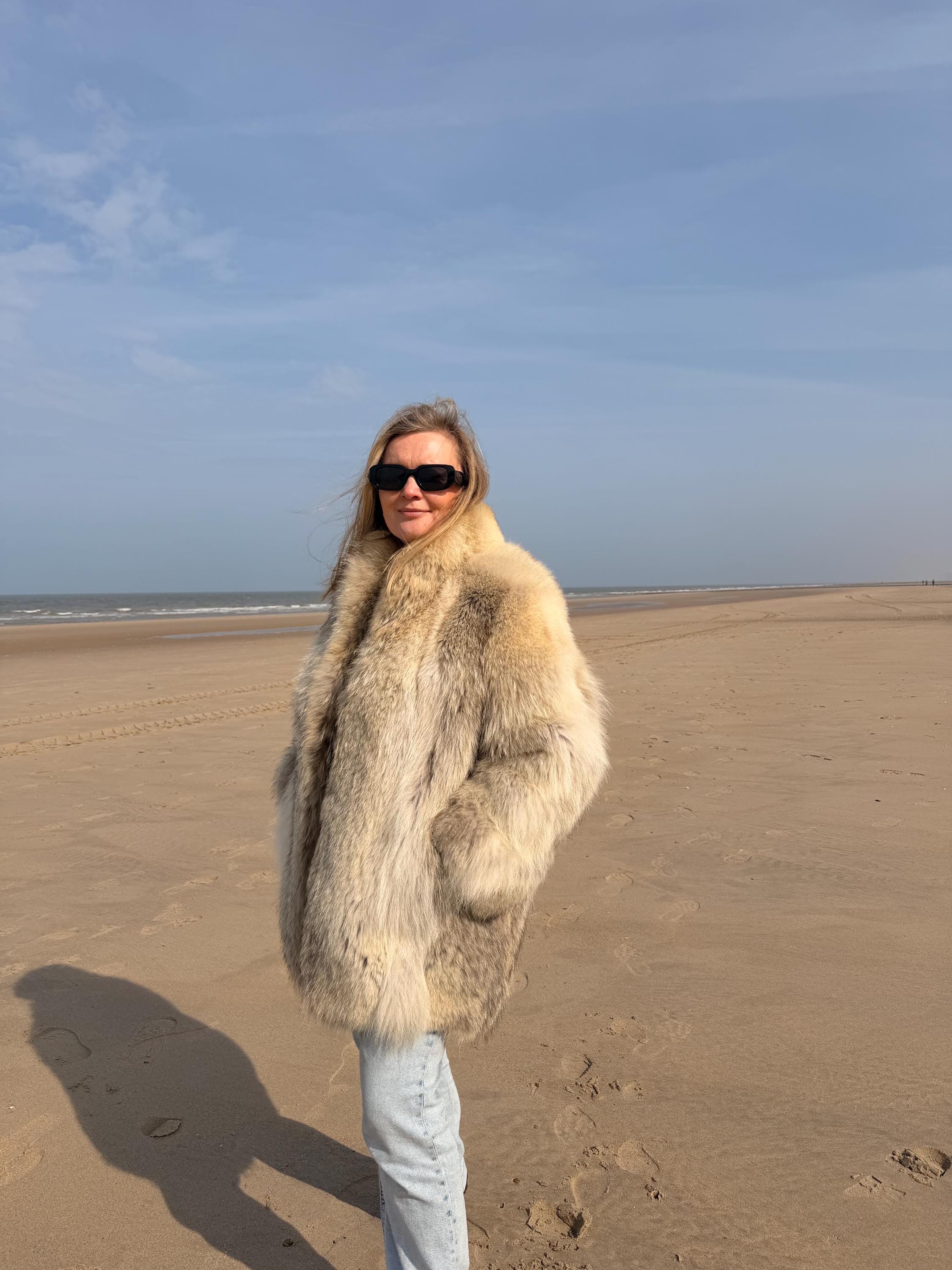 Coyote Fur Jacket - L