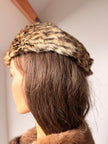 Leoprad Print Fur Hat