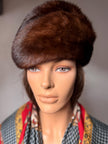 Brown Mink Fur Beret