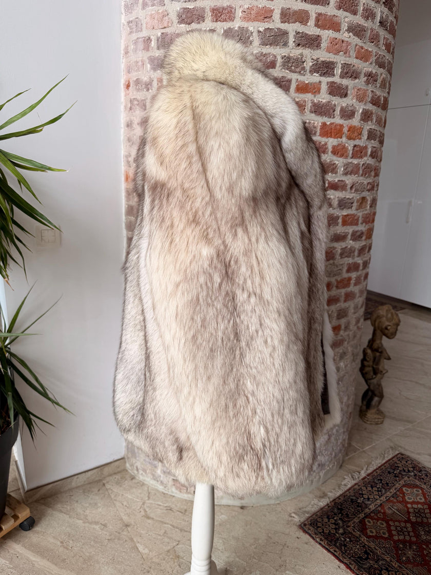 White Fox  Fur Jacket - L-XL