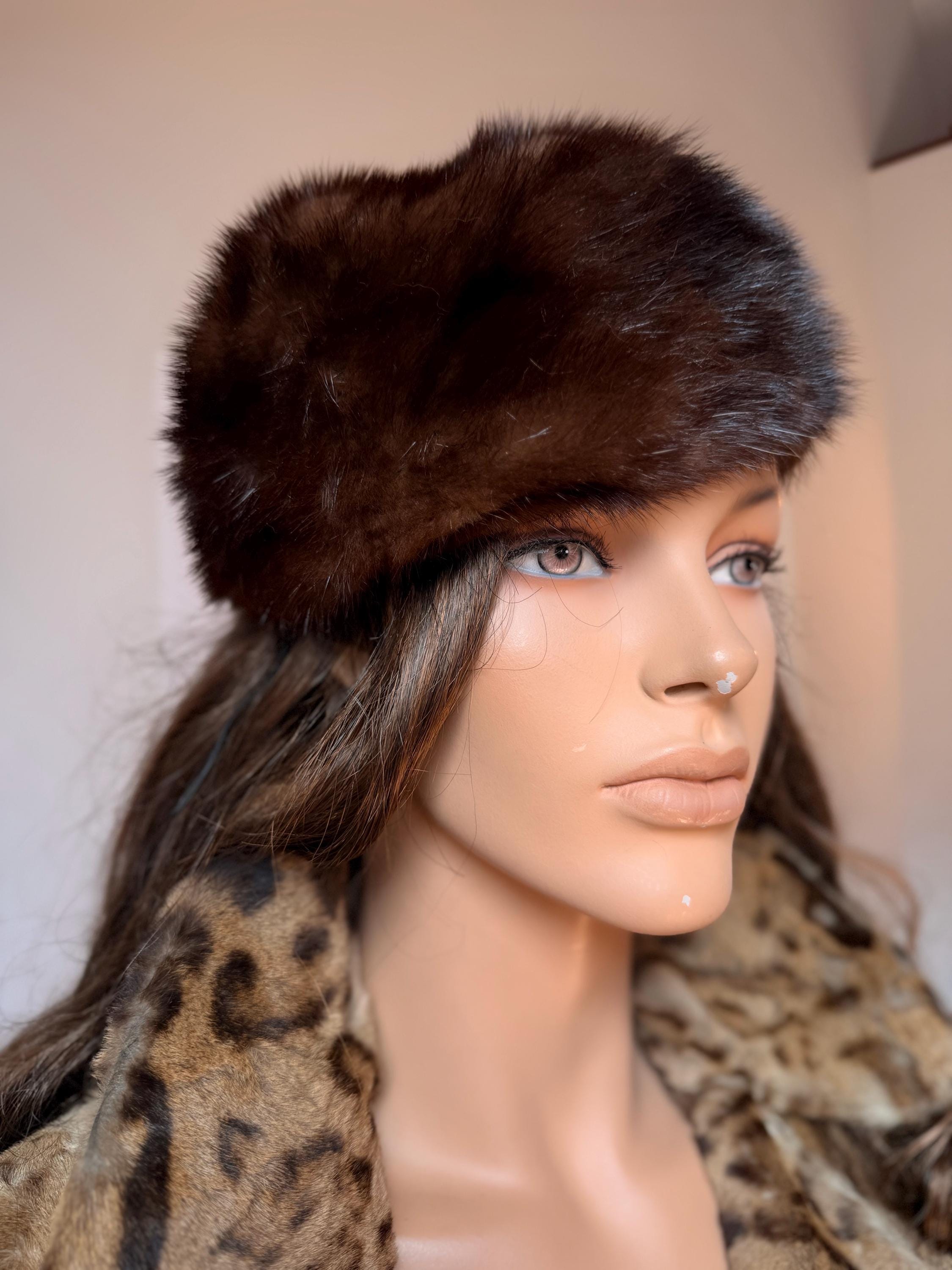 Brown Mink Fur Hat