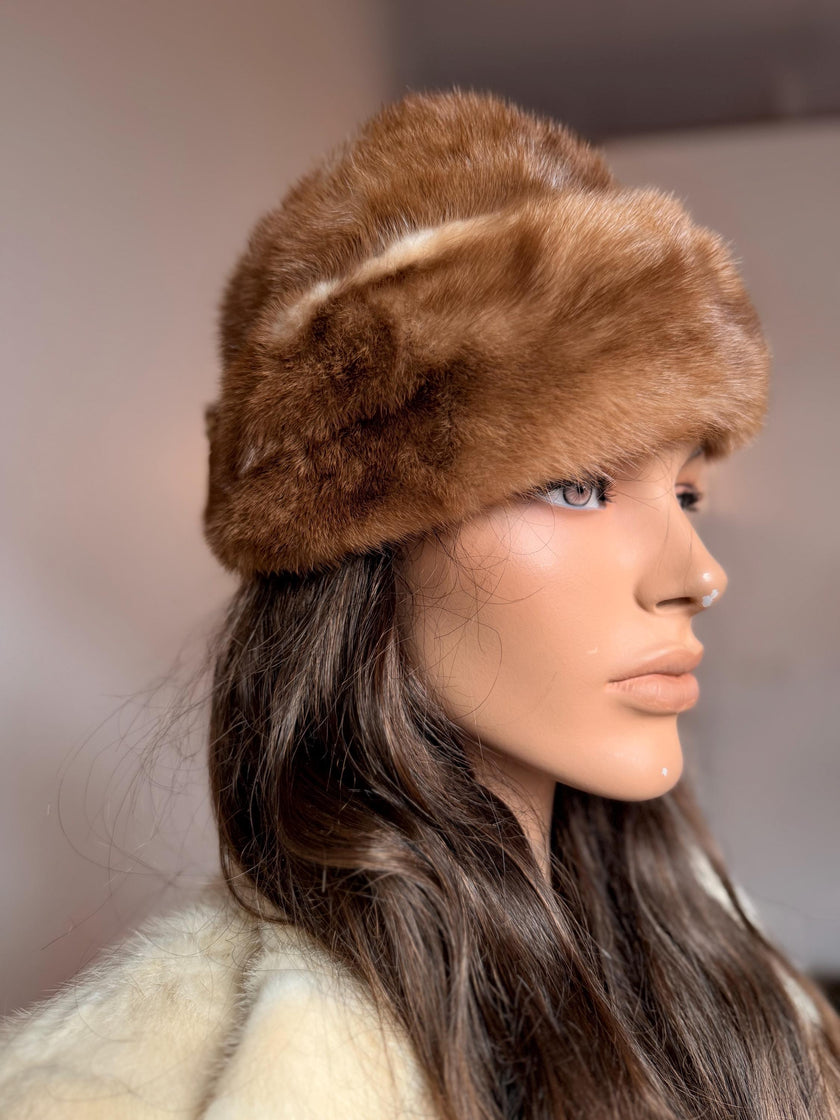 Ligt Mink Fur Hat