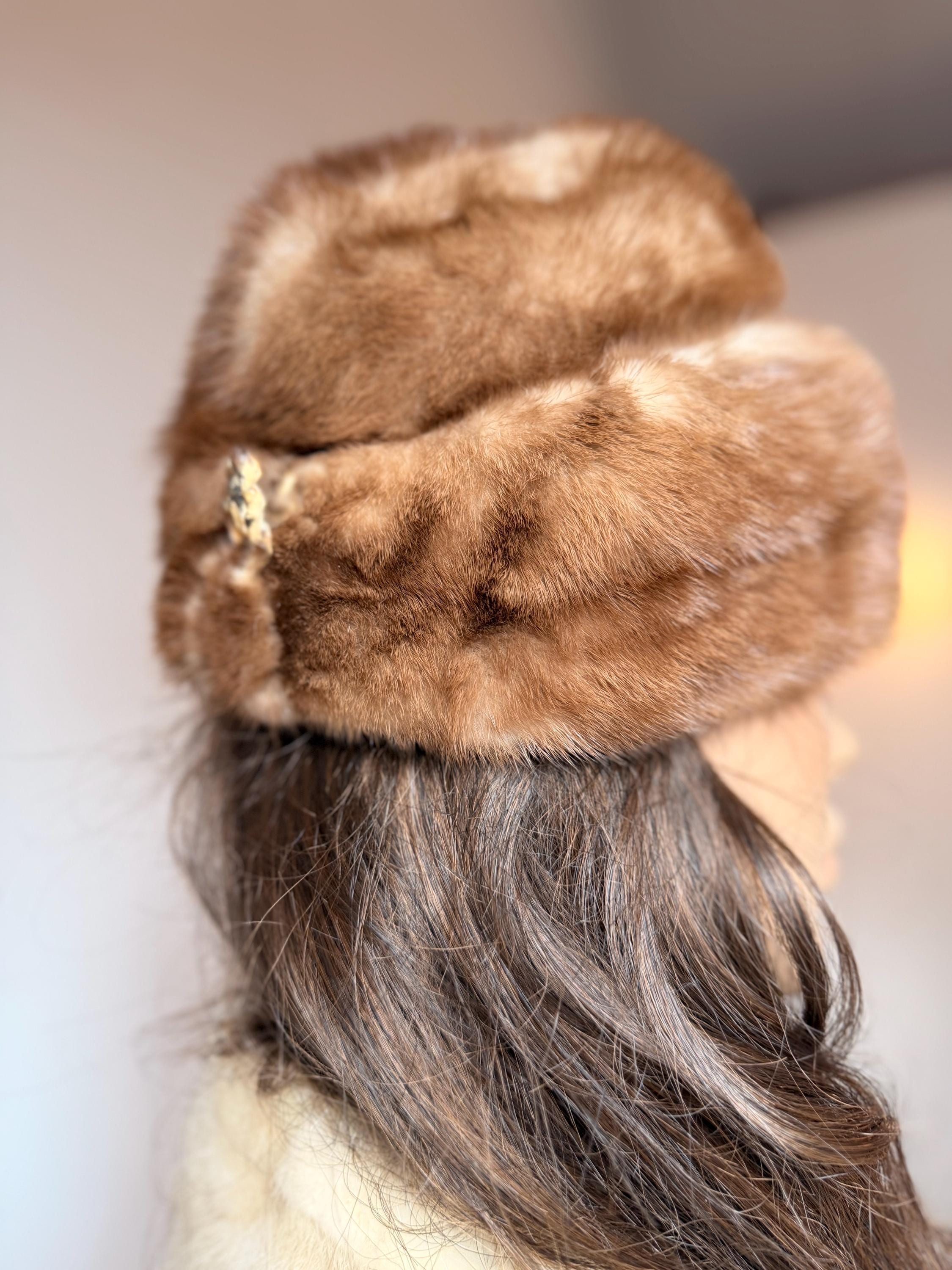 Ligt Mink Fur Hat
